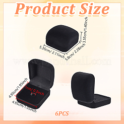 Пластиковая обложка с бархатными упаковочными коробками для брошей&nbsp;VBOX-WH0012-04A