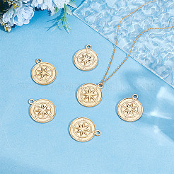 6 pendentif en acier inoxydable 304&nbsp;STAS-BBC0010-74
