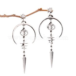 Луна с глазом в готическом стиле сплав серьги-гвоздики с подвесками&nbsp;FS-WG16F02-01