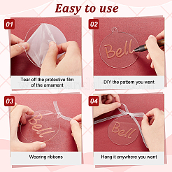 30 шт. 3-х стилистические зеркальные акриловые большие подвески&nbsp;OACR-GA0001-19