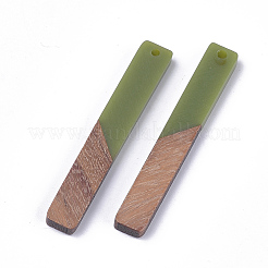 Большие подвески из смолы и ореха&nbsp;X-RESI-S358-39D