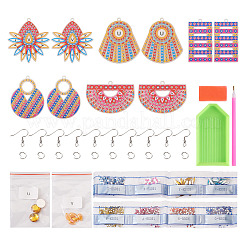 Kit de boucles d'oreilles géométriques en acrylique&nbsp;DIY-TAC0021-19
