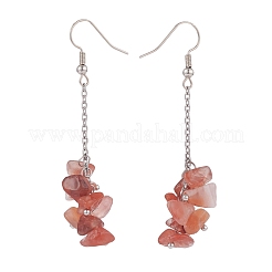 Set di gioielli con perline in agata rossa naturale&nbsp;SJEW-JS01231-04