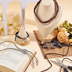 5м 5-х цветный круглый плетеный кожаный шнур OCOR-GA0001-71