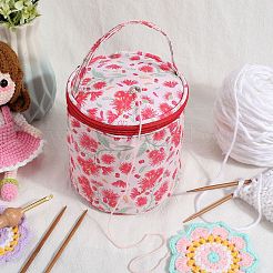 Сумка-цилиндр на молнии из поликоттона&nbsp;AJEW-WH20011-19B