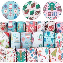 Рождественская тема искусственная кожа ткань&nbsp;DIY-FG0001-03