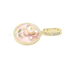 Латунь эмаль подвески&nbsp;KK-F886-03G-10