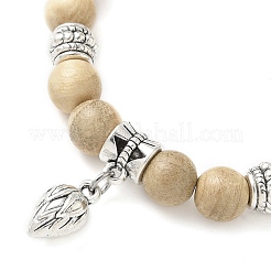 Bracelets à breloques en alliage de fleurs&nbsp;BJEW-JB12354-03