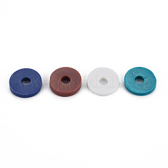 4 Farben handgemachte Fimo Perlen&nbsp;CLAY-N011-032-17