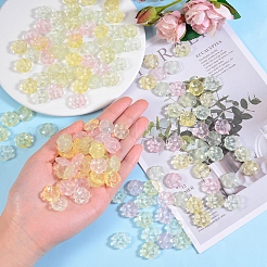 200 stücke 4 farben transparent sprühlackierte nachahmung jade glasperlen&nbsp;GLAA-SZ0001-77