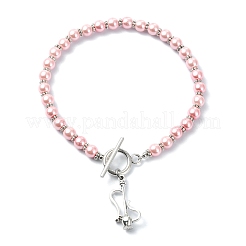 Braccialetto con ciondolo in lega in stile tibetano&nbsp;BJEW-JB09784-01