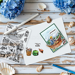 Изготовленные на заказ прозрачные штампы из ПВХ на летнюю тематику&nbsp;DIY-WH0631-0537