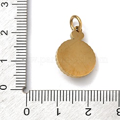 Colgantes de acero inoxidable 304 con micropavé de circonitas cúbicas transparentes&nbsp;STAS-Z189-07G