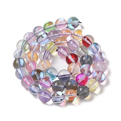 Гальванические нити из синтетических бусин из лунного камня&nbsp;G-C131-A01-02