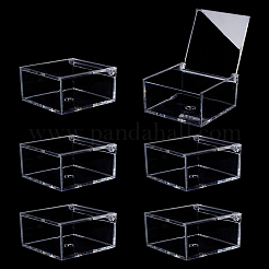 Transparente Verpackungsboxen aus Acryl mit Klappdeckel&nbsp;LS-CON-WH0110-36A