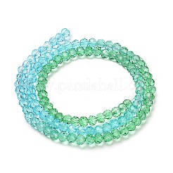 Fili di perline in vetro verniciato trasparente&nbsp;LS-DGLA-A034-T3mm-A17