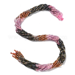 Fili di perline di tormalina multicolore naturale sfumata&nbsp;G-ONLY-T-A07-01A