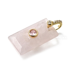 Pendentifs de quartz rose naturel&nbsp;GG-CBA7610-05G-02