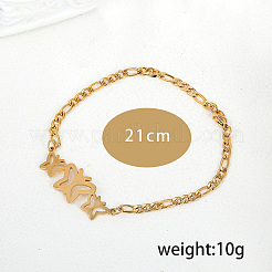 Браслеты-цепочки Figaro из нержавеющей стали 201&nbsp;MT8282