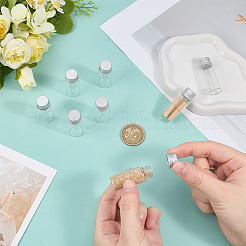 Пробирки для хранения стеклянных шариков с алюминиевой винтовой крышкой AJEW-WH0818-009