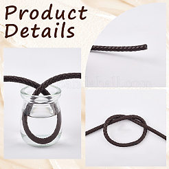 5 м плетеный круглый шнур из искусственной кожи для украшений&nbsp;OCOR-GF0004-96B-02