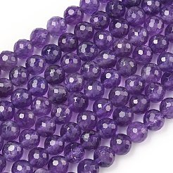 Natürlichen Amethyst Perlen Stränge&nbsp;G-L654-O01-6mm