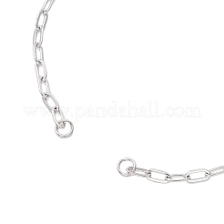 Изготовление браслета-слайдера из цепочки-скрепки из нержавеющей стали 304 толщиной 2.5 мм&nbsp;X-AJEW-JB01402