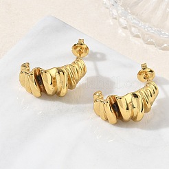 Orecchini a bottone in acciaio inossidabile 304 per donna&nbsp;EJEW-K333-14G