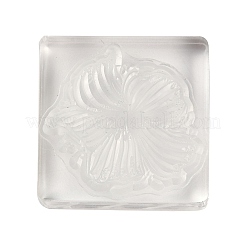 Timbri trasparenti in silicone a forma di fiore con blocchi acrilici&nbsp;DIY-G121-07D