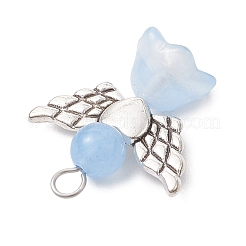 Pendentifs en perles de verre nacrées&nbsp;PALLOY-JF03205-06