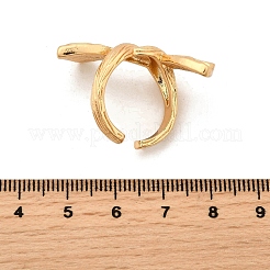 Латунные регулируемые манжеты открытые кольца для женщин&nbsp;RJEW-Z097-03G-01