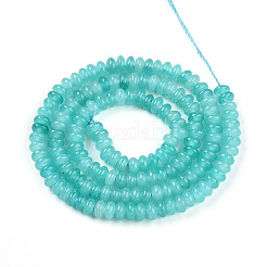 Chapelets de perles en jade blanc naturel teinté&nbsp;G-T139-57A-06