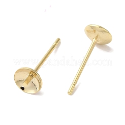 Ricerca di orecchini a bottone in ottone&nbsp;KK-K383-01C-G
