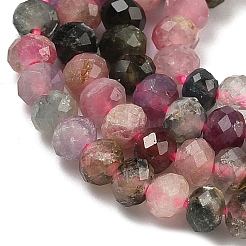 Натуральные разноцветные нити из турмалина&nbsp;G-P279-77-4mm