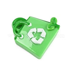 Тема защиты окружающей среды непрозрачные смоляные кабошоны&nbsp;LS-CRES-Z013-03C