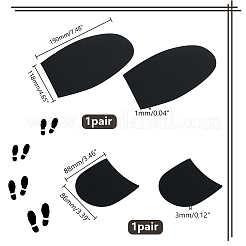 2 Paar 2 Stile rutschfeste Gummischuhe unten&nbsp;FIND-GA0003-82