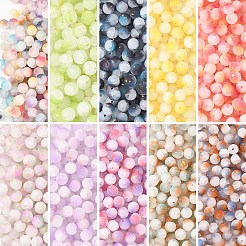 200 г стеклянных бусин с эффектом кракле&nbsp;DGLA-YW0001-56A