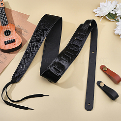 3 tracolla regolabile per chitarra in pelle PU da 3 stili&nbsp;AJEW-CL0003-74