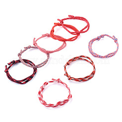 32 braccialetti di perline intrecciate in poliestere e spandex&nbsp;BJEW-TAC0065