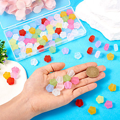 100шт 10 цвета прозрачные акриловые бусины&nbsp;TACR-TA0001-44