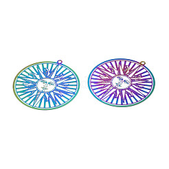 Ионное покрытие(ip) 201 нержавеющая сталь филигранные большие подвески&nbsp;STAS-S118-079