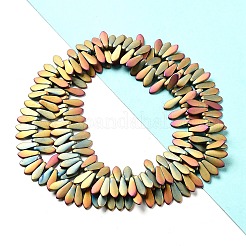 Стеклянные бусины с гальваническим покрытием &nbsp;EGLA-P057-03A-FP01