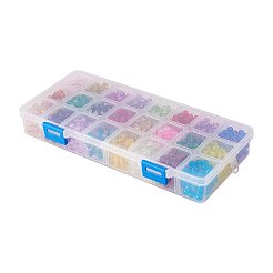 Perle di vetro crackle verniciate a spruzzo&nbsp;CCG-PH0002-01-6mm