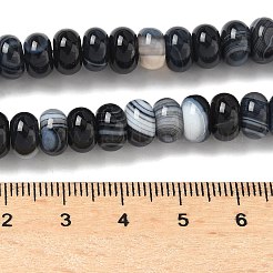 Натуральные полосатые агатовые бусы&nbsp;G-F790-I01-01G