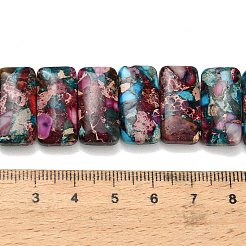 Brins de perles de jaspe impérial naturel&nbsp;G-H354-01A-02