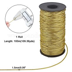 Fil élastique en soie dorée&nbsp;EW-WH0003-10B-02