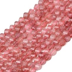 Природного кварца клубники нитей бисера&nbsp;G-P611-C29-01