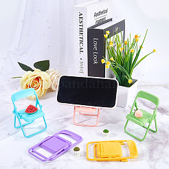 5 шт. 5 стильных симпатичных мини-подставок для сотового телефона в форме стула&nbsp;AJEW-CP0007-16