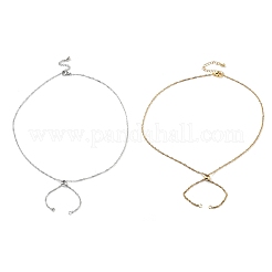 2 шт. 2 цвета 304 нержавеющая сталь сингапурская цепочка для изготовления ожерелья&nbsp;AJEW-JB01333