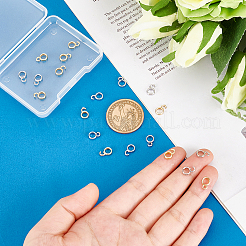 20 шт. 2-х цветные латунные трубчатые дужки&nbsp;ZIRC-AR0001-15